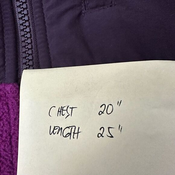The North Face Women's Full Zip Fleece Jacket, Pink Purple colorblock size small - Picture 5 of 9